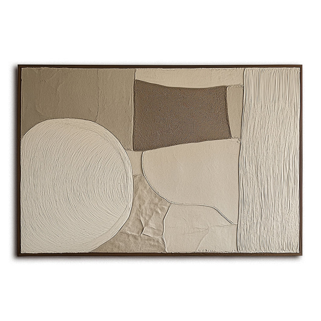 Minimalist Abstract Oil Painting – Textured Modern Wall Art for Home Wall Decor