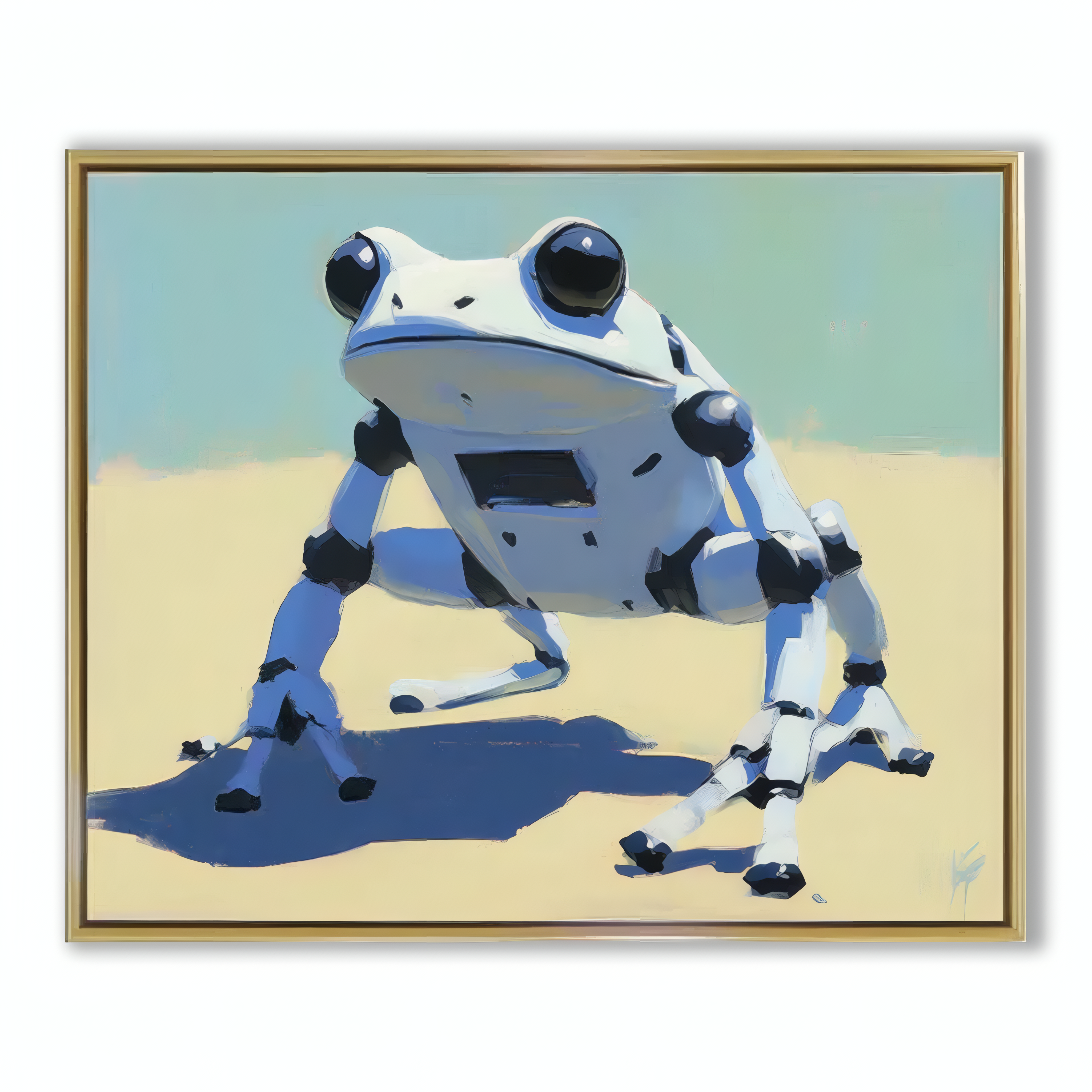 Vibrant Abstract Expressionist Artwork - Dynamic Color Block Wall Decor, Stylish Accent for Contemporary Spaces