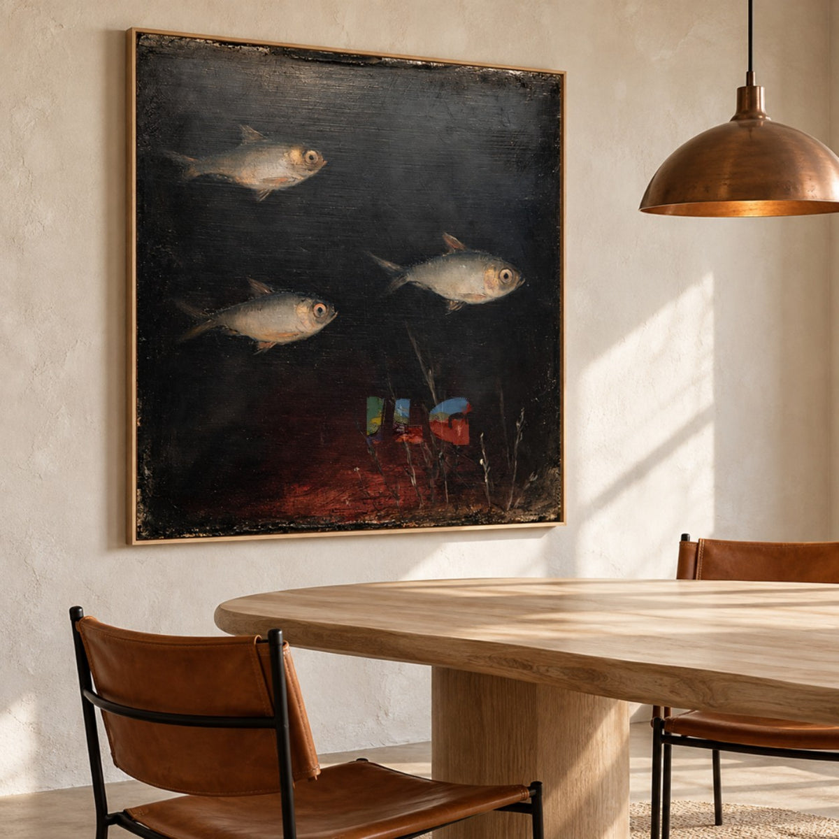 Shadowwater Trio – Vintage Three-Fish Wall Art