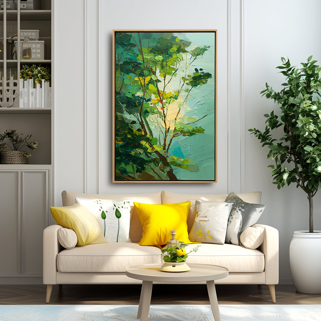 Elevate your home with hand-painted original decor that combines timeless artistry with modern design.