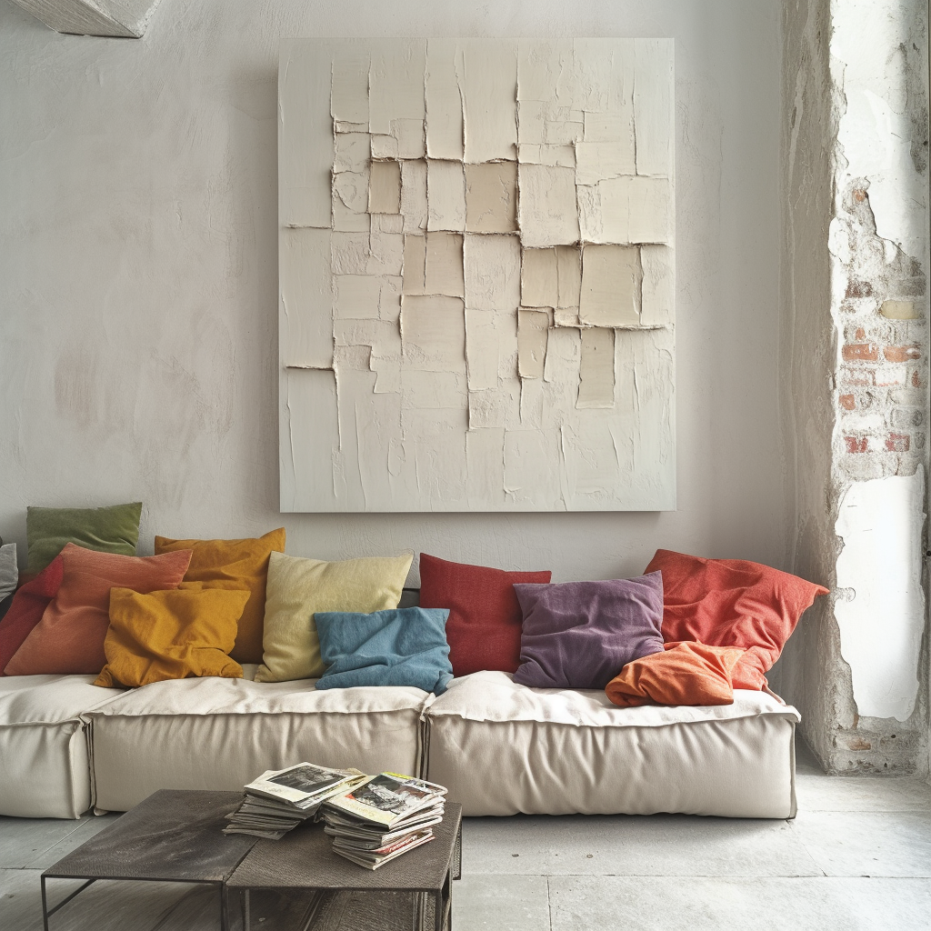 Wabi-Sabi Layers - Beige Textured Abstract Wall Art - Neutral Tones Minimalist Home Decor