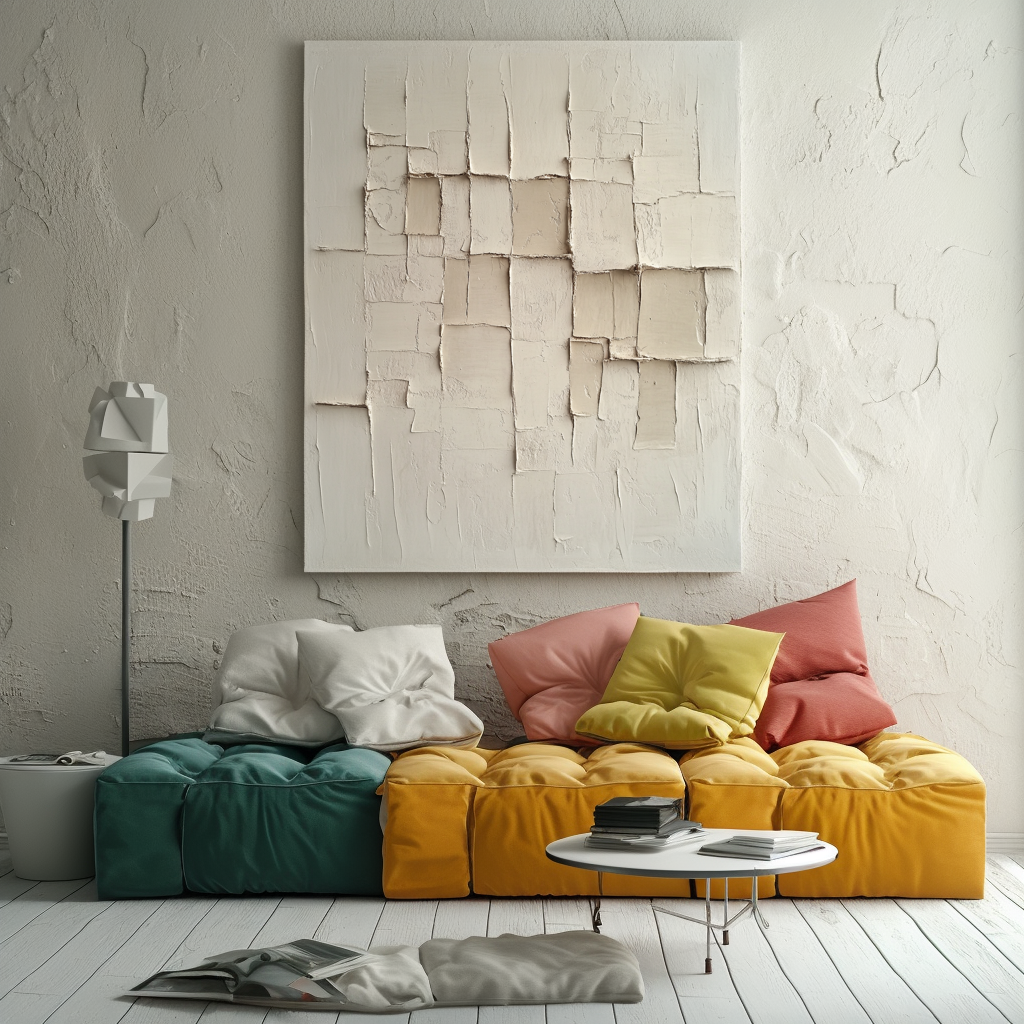 Wabi-Sabi Layers - Beige Textured Abstract Wall Art - Neutral Tones Minimalist Home Decor