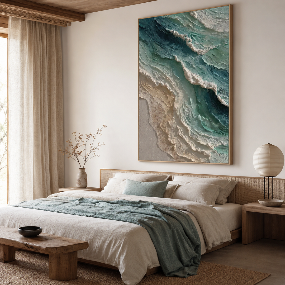 Modern abstract wall art decor for luxury home interior