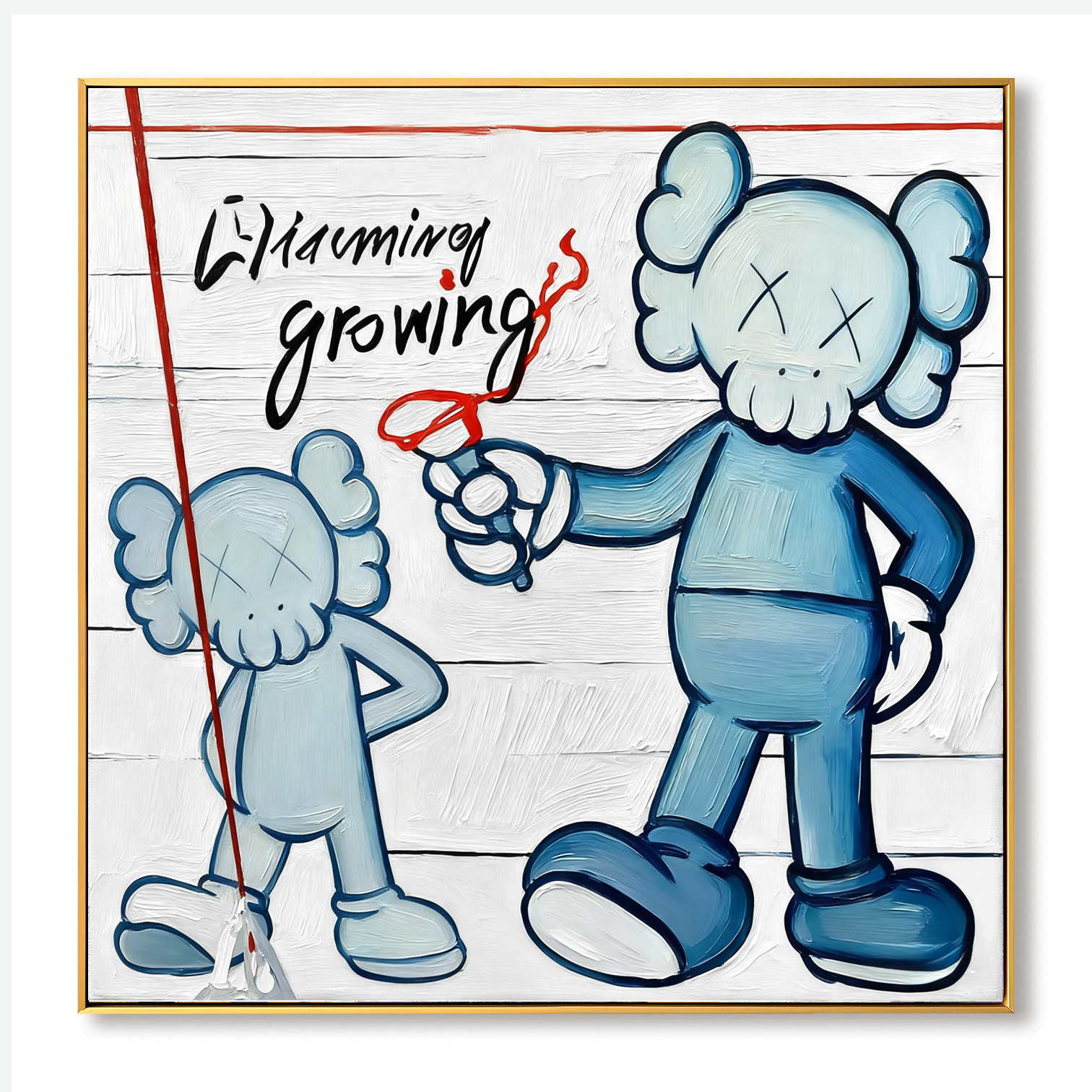 Charming Growing – Playful Contemporary Character Artwork