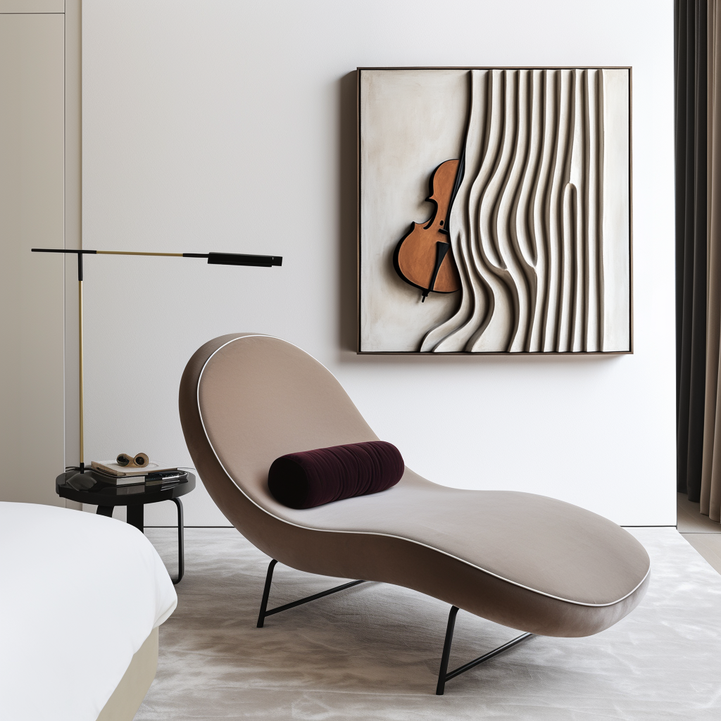 Echo of Strings – Hand-Painted 3D Violin Wall Art, Abstract Oil Painting on Canvas