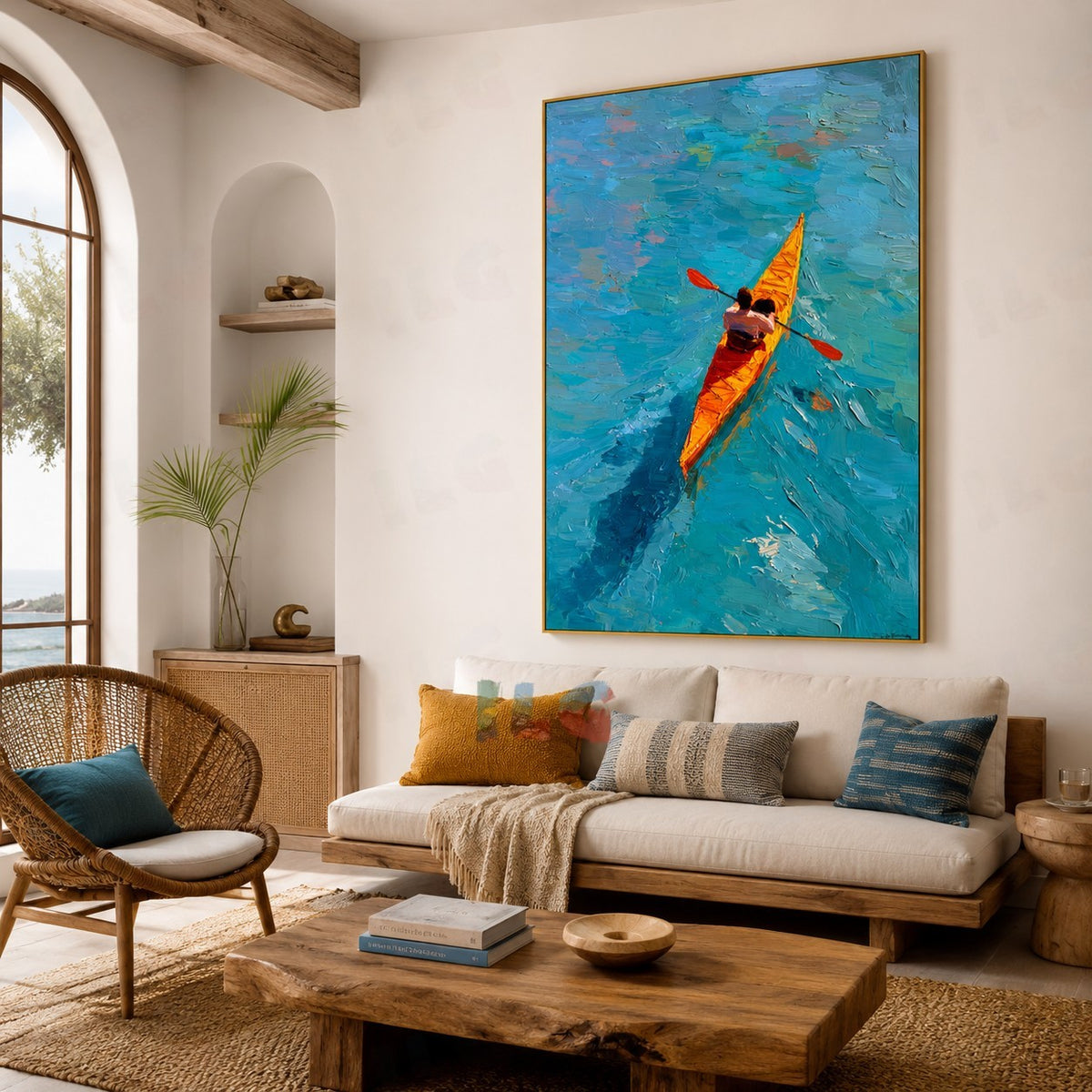 Azure Voyage – Coastal Adventure Wall Art