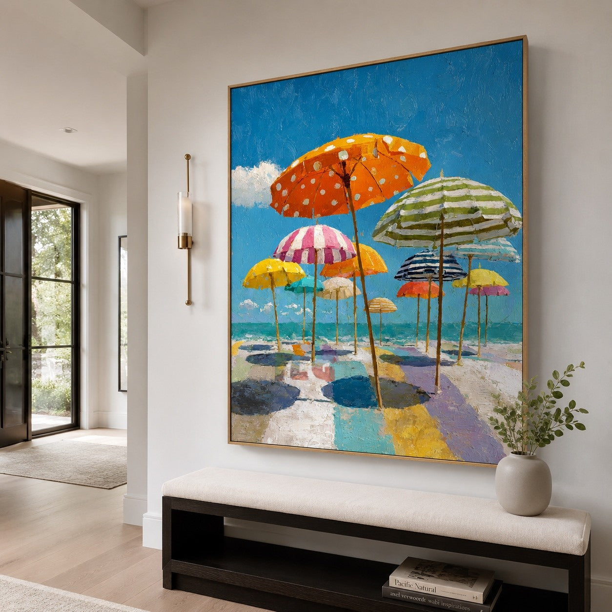 Sunny Umbrella Coast – Beach Wall Art