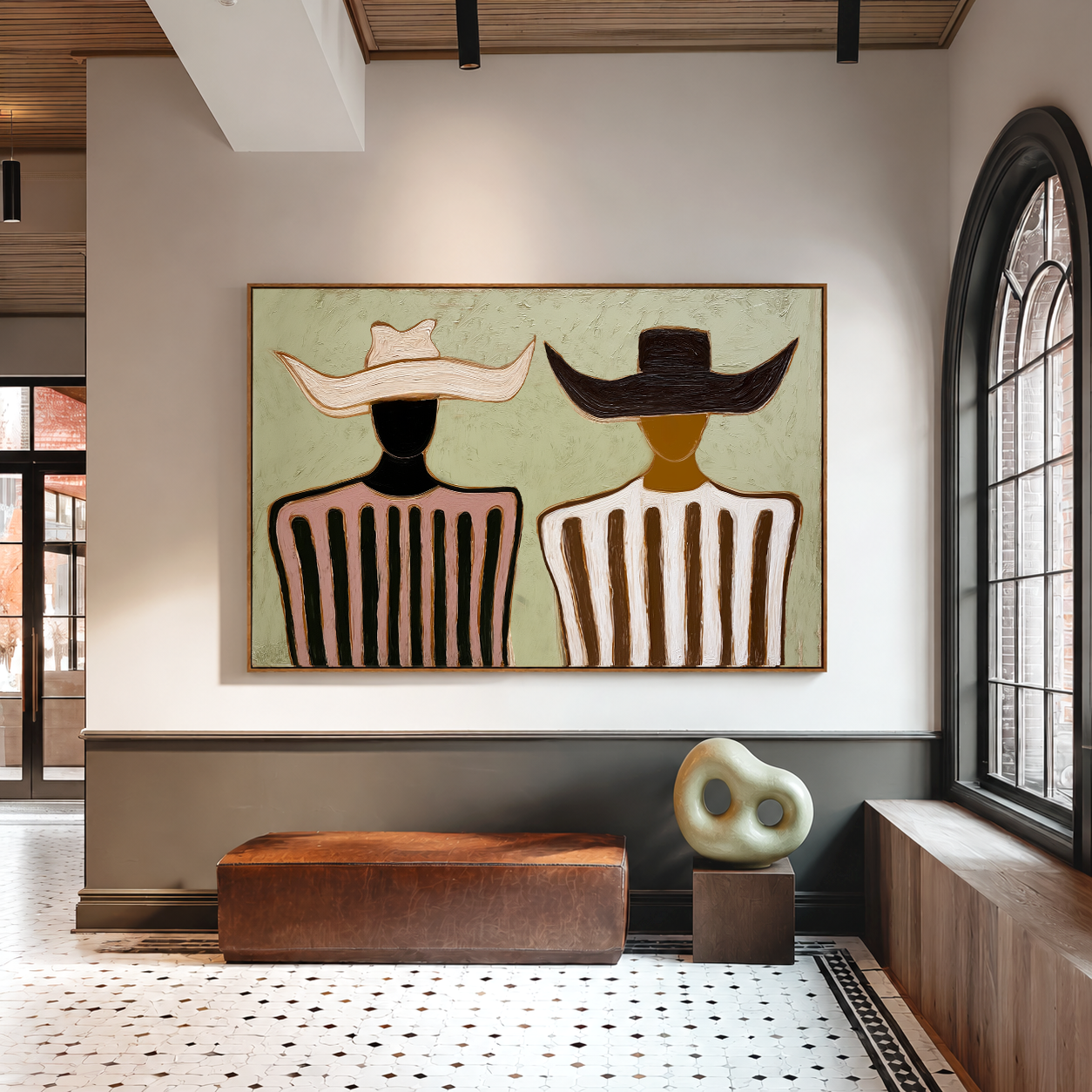 Bound by Balance - Minimalist Figurative Wall Art