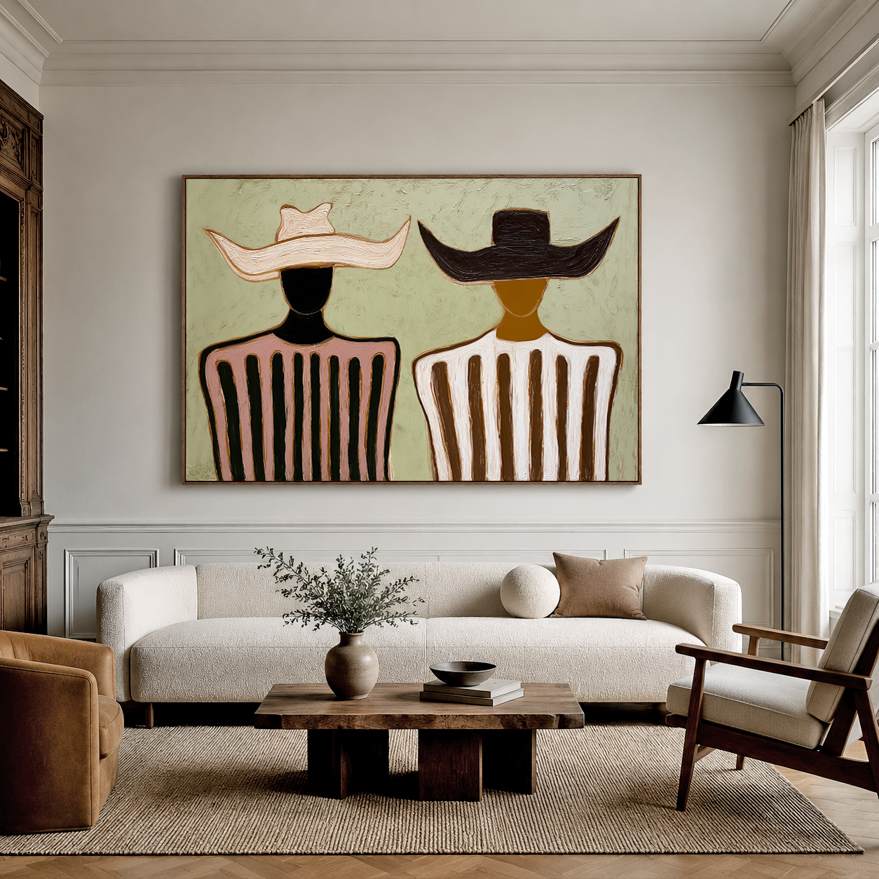 Bound by Balance - Minimalist Figurative Wall Art
