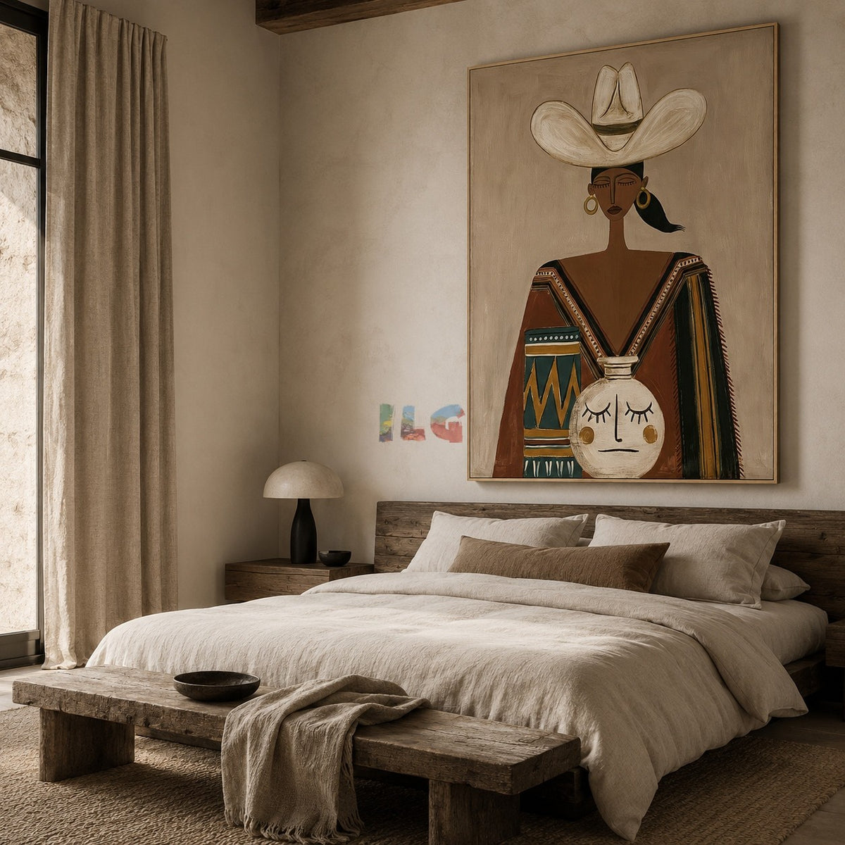 Desert Folk Muse – Contemporary Figure Wall Art