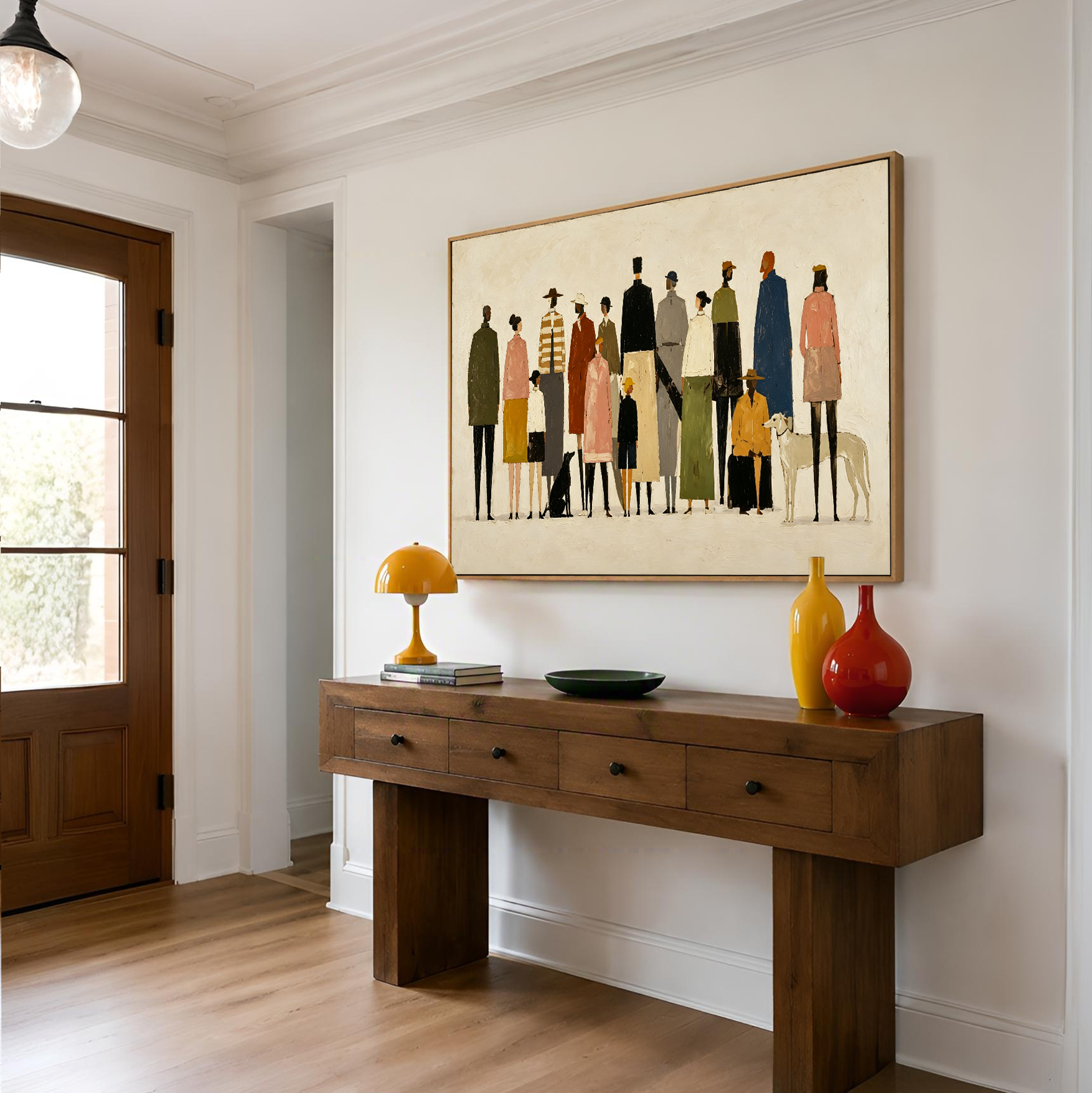Gathered Horizons - Figurative Community Wall Art