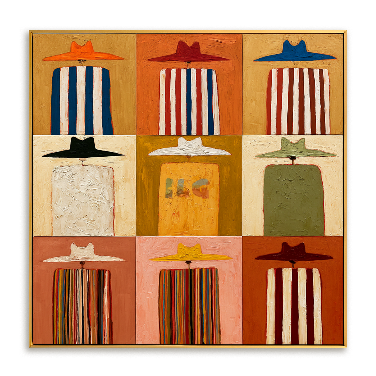 Western Hat Gallery Grid – Contemporary Wall Art