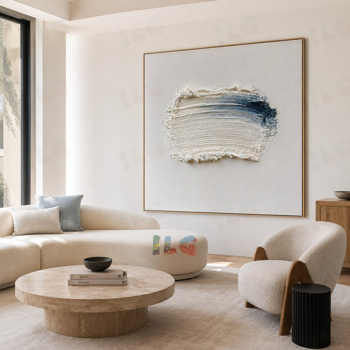 Arctic Flow – Modern Textured Wall Art