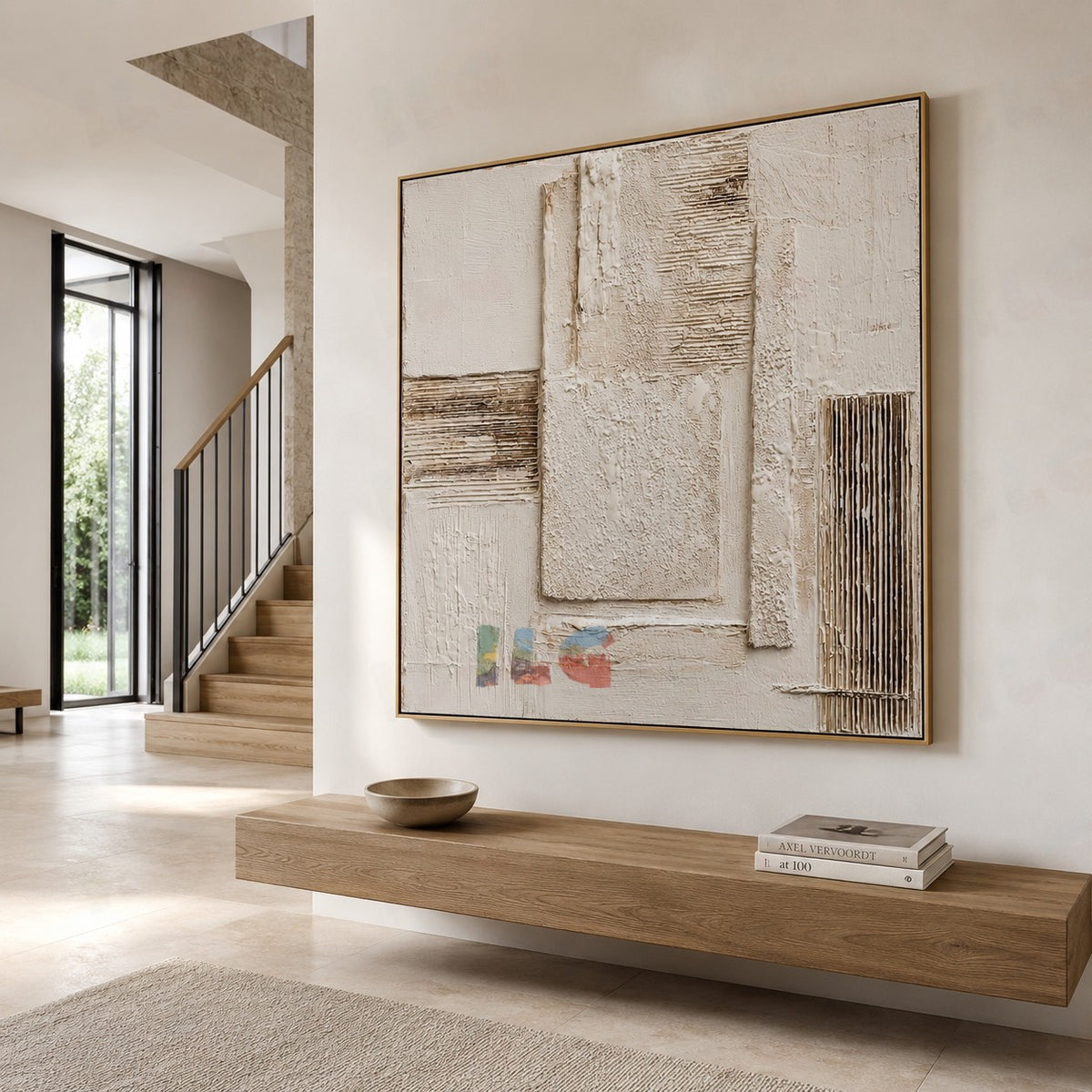 Earthen Panel Trace – Abstract Textured Wall Art
