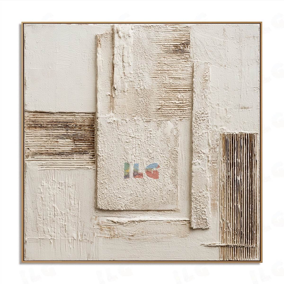 Earthen Panel Trace – Abstract Textured Wall Art