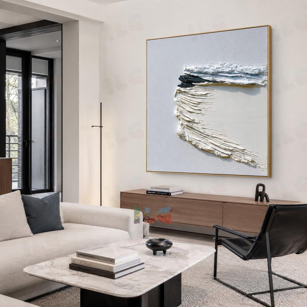 Ocean Trace – Modern Textured Wall Art