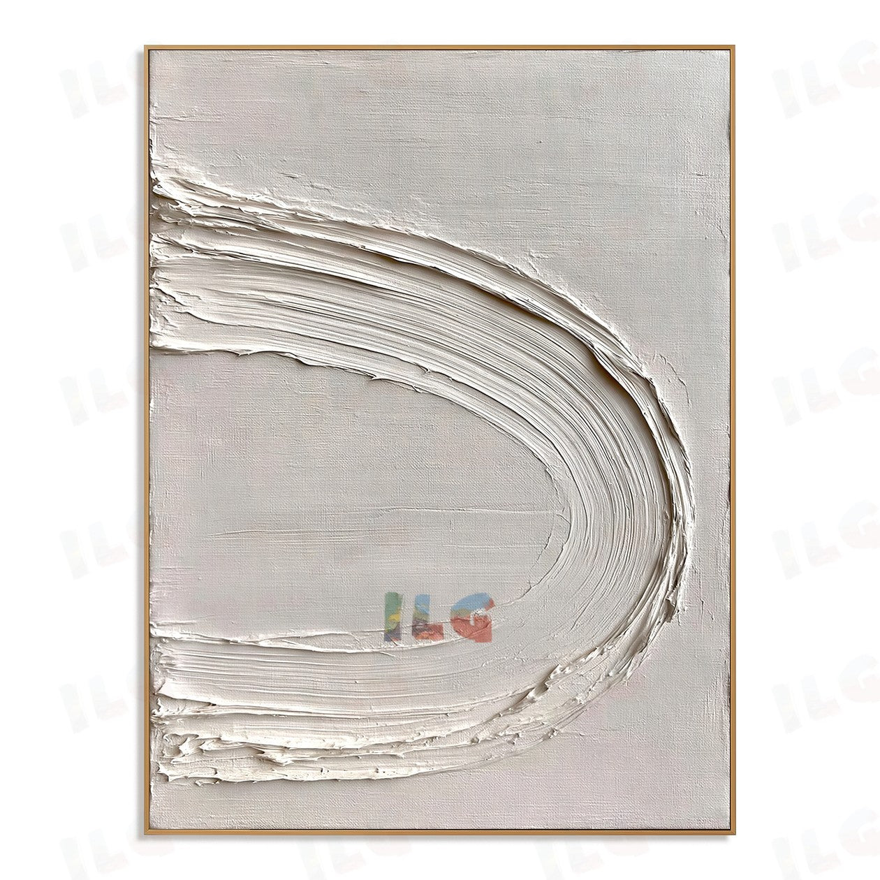 Quiet Continuum – Minimal Curved Acoustic Wall Art