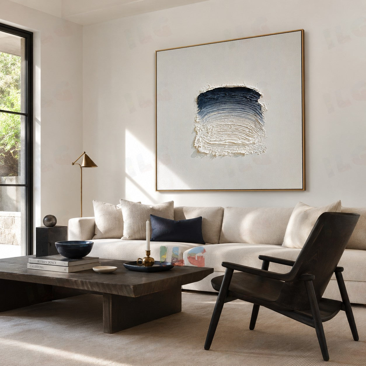 Still Form Drift – Minimal Sculpted Texture Abstract Wall Art