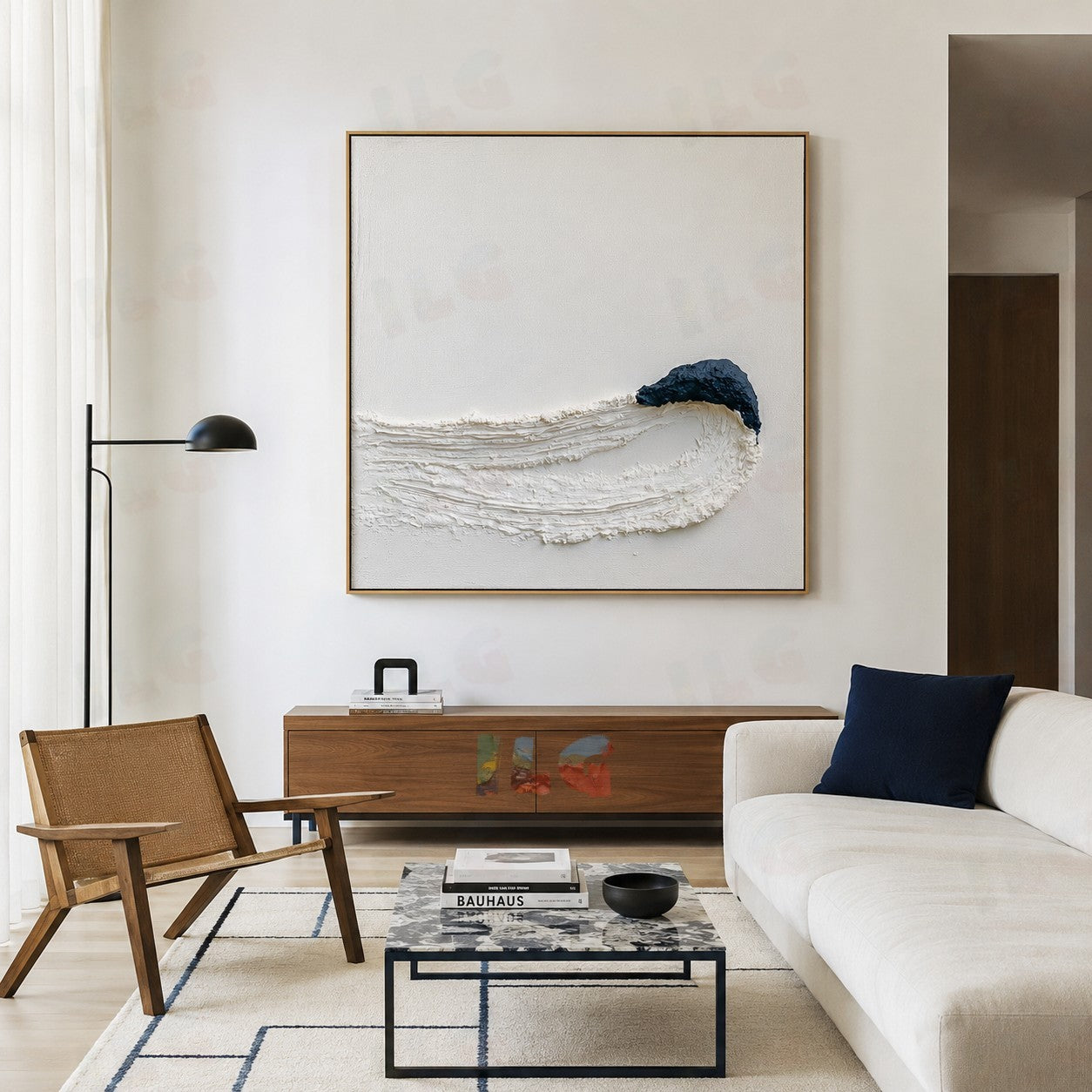 Tidal Form – Modern Textured Wall Art