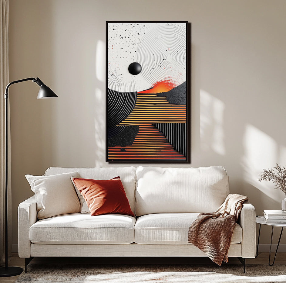textured abstract painting for modern decor