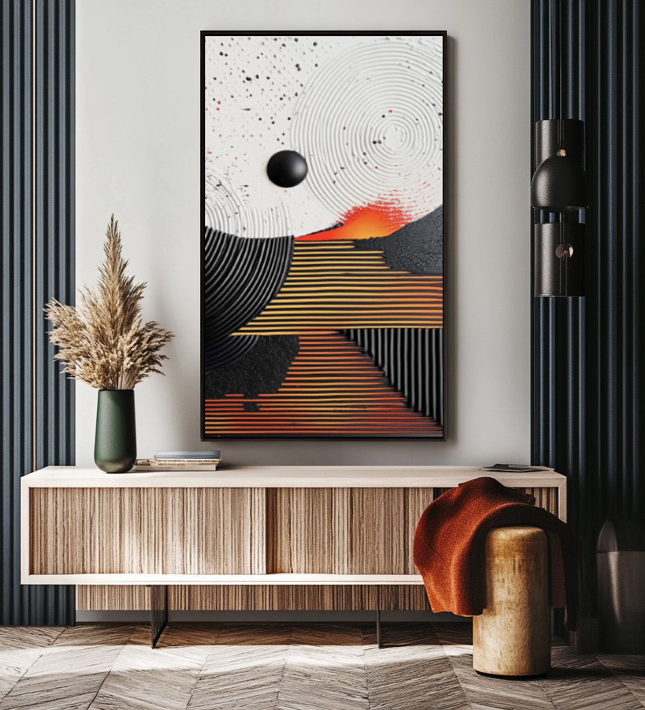textured abstract painting for modern decor