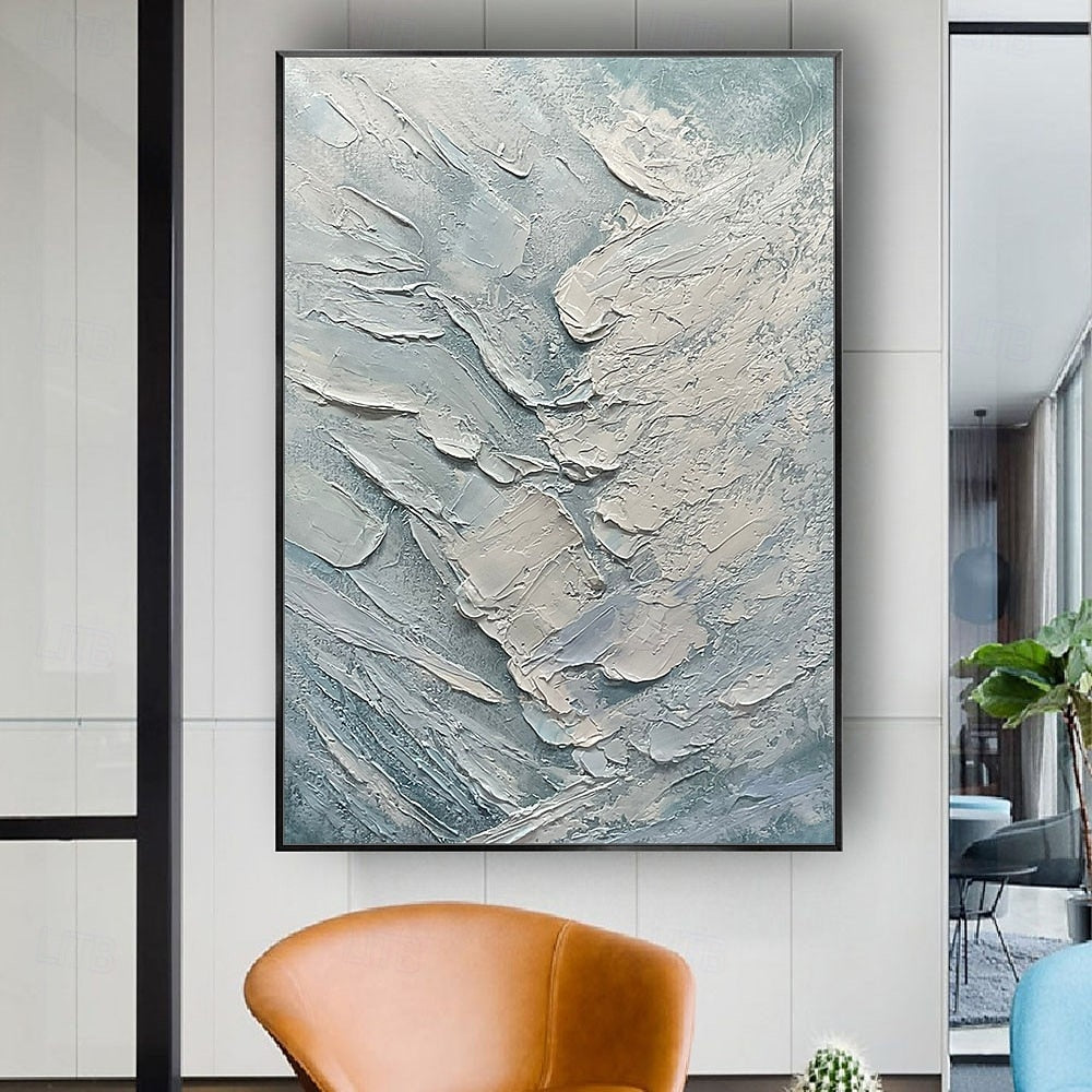 textured coastal oil painting