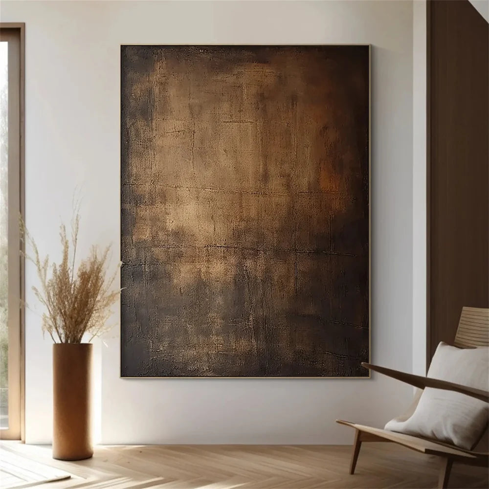 Deep Stillness – Large Textured Abstract Wall Art for Calm Modern Spaces