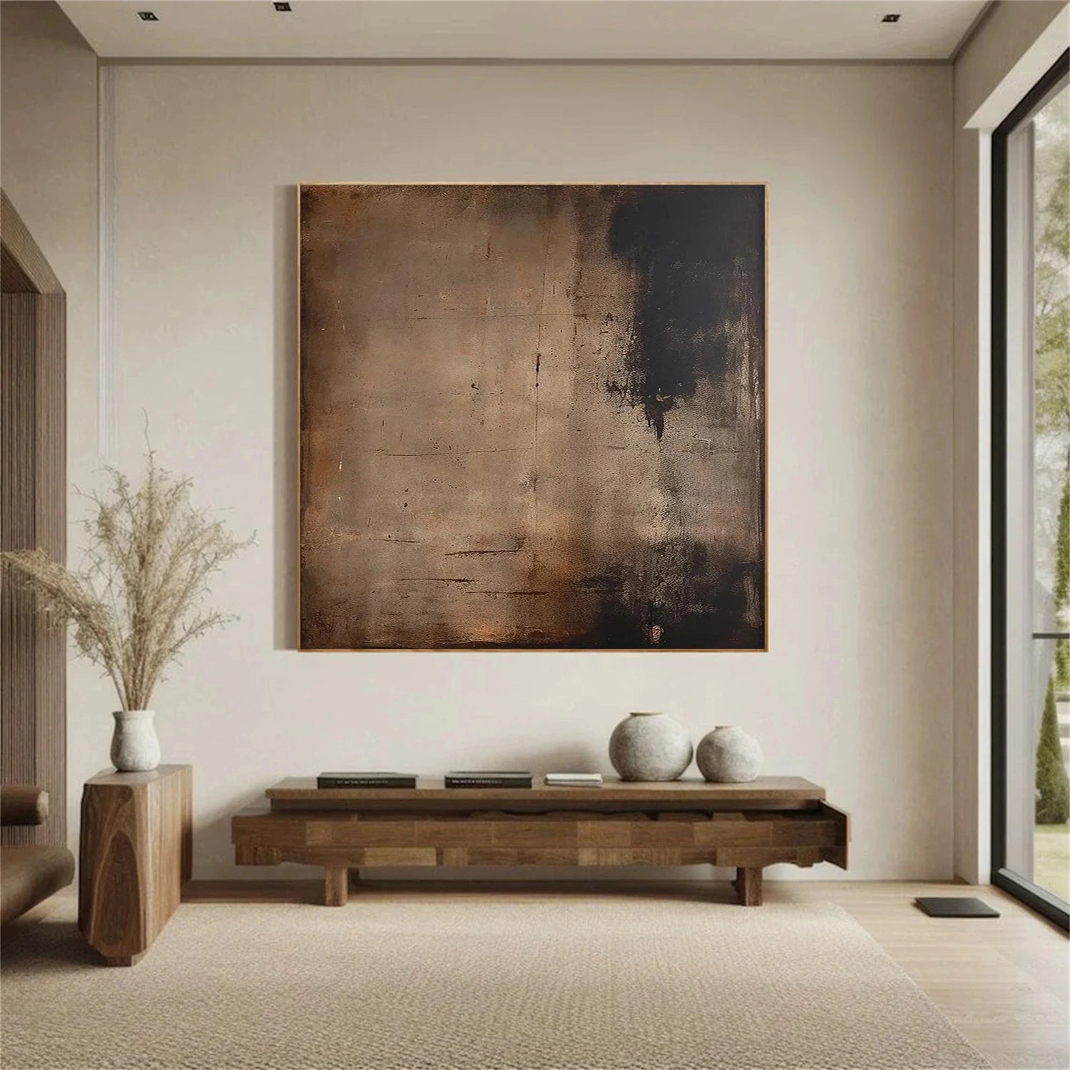 Silent Patina – Textured Abstract Wall Art Inspired by Time and Stillness