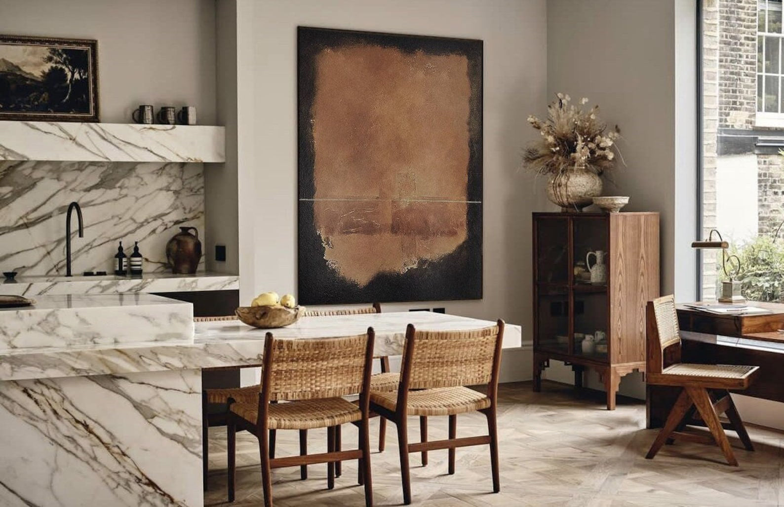 Still Center – Textured Abstract Wall Art with Quiet Balance