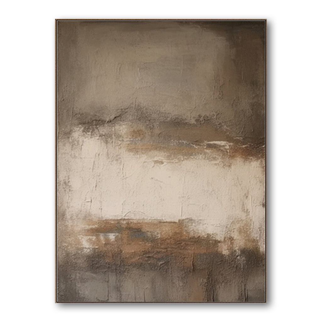 Desert Haze – Large Minimalist Abstract Textured Canvas Wall Art for Modern Living Room