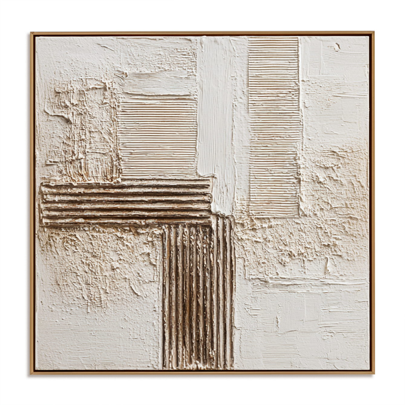 Balanced Stillness – Wabi-Sabi Textured Abstract Wall Art