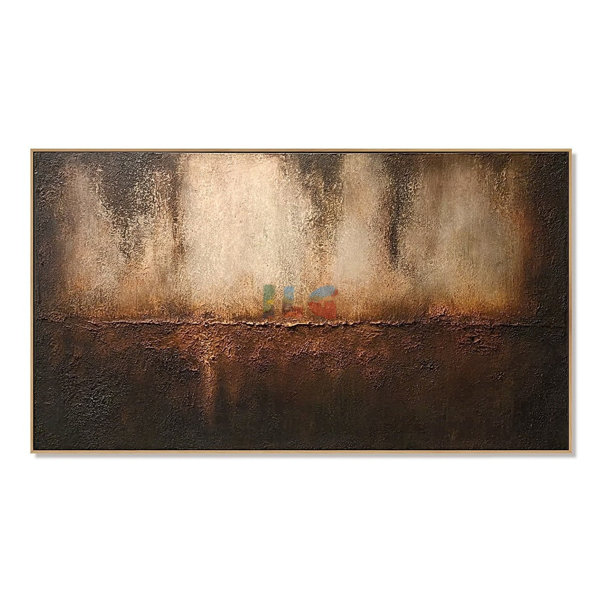 Ember Veil Horizon – Abstract Minimalist Textured Wall Art