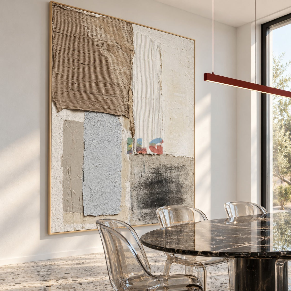 Ivory Terrain – Architectural Neutral Textured Abstract Wall Art