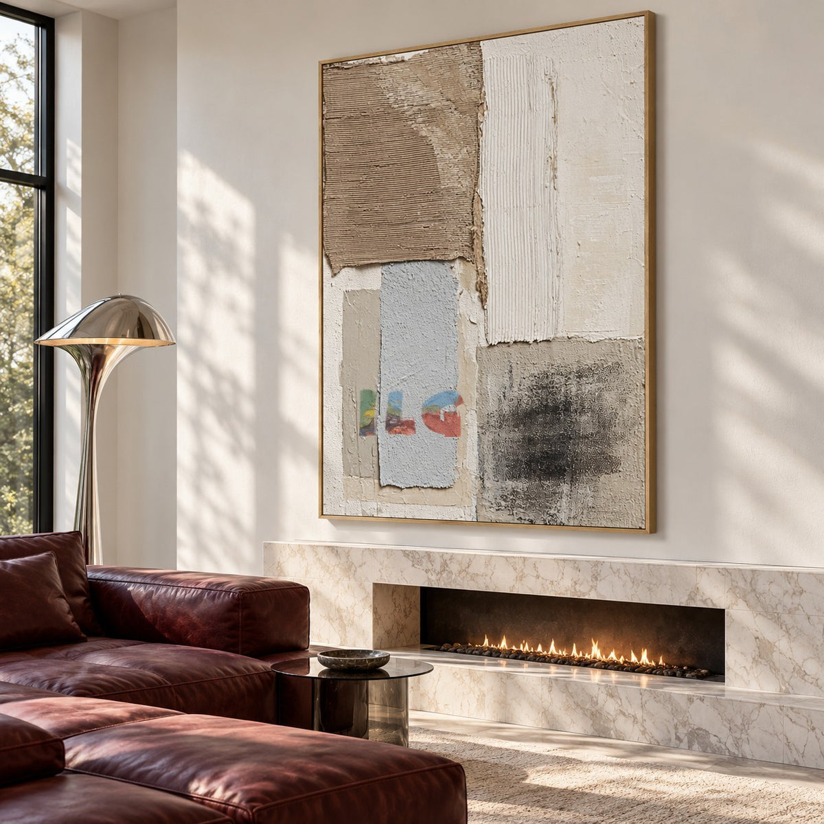 Ivory Terrain – Architectural Neutral Textured Abstract Wall Art