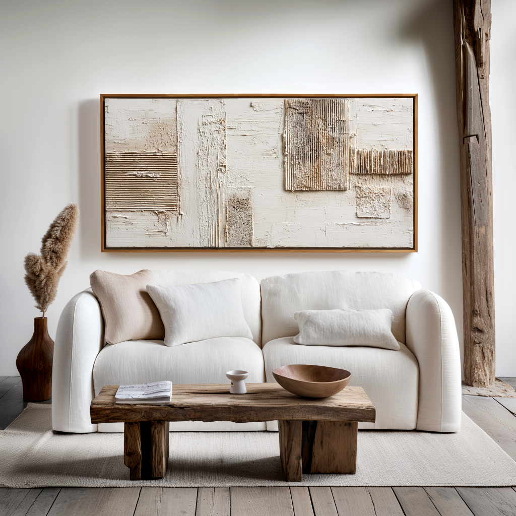 Measured Silence #2 – Wabi-Sabi Textured Abstract Wall Art