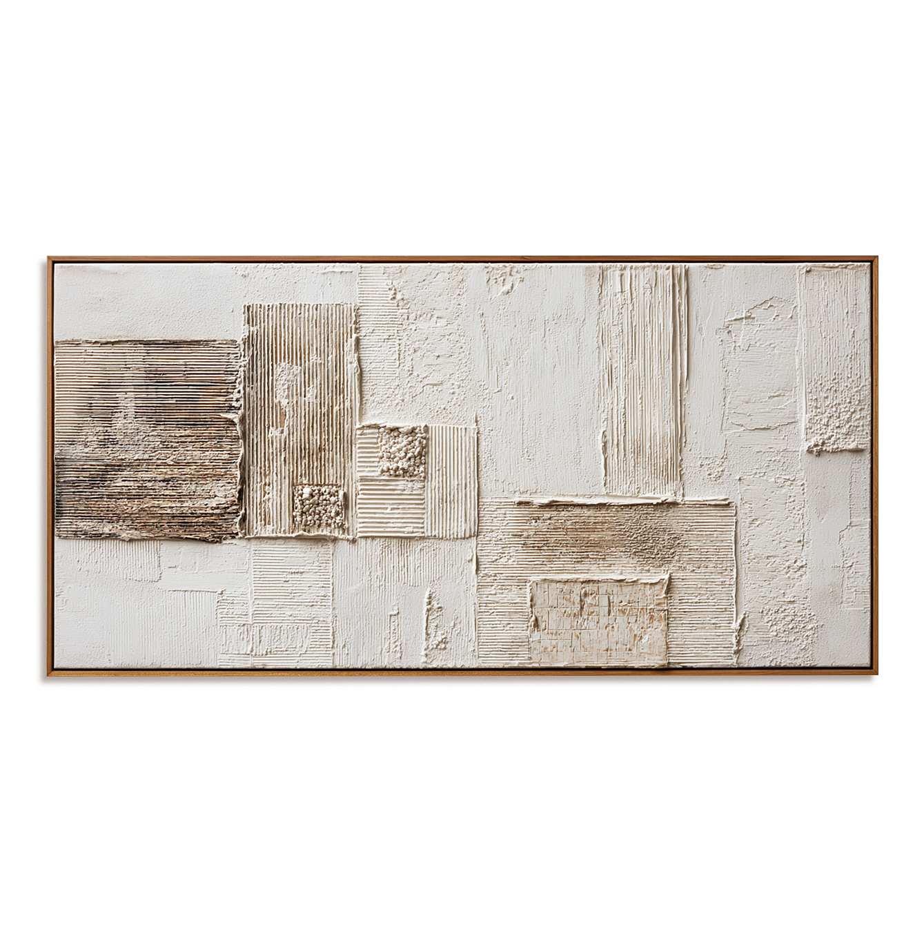 Measured Stillness #3 – Wabi-Sabi Textured Abstract Wall Art