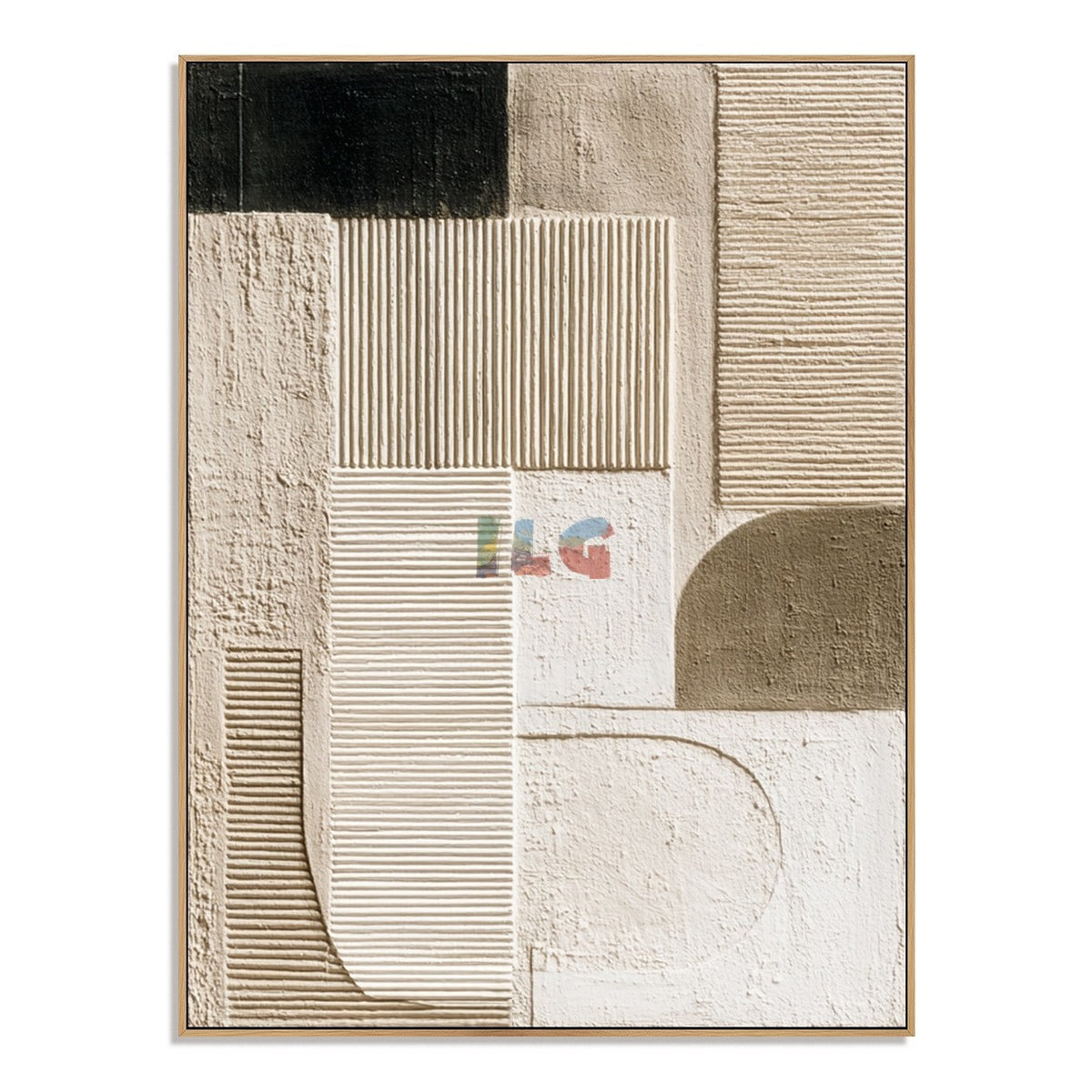 Modern Layered Blocks – Abstract Minimalist Textured Wall Art