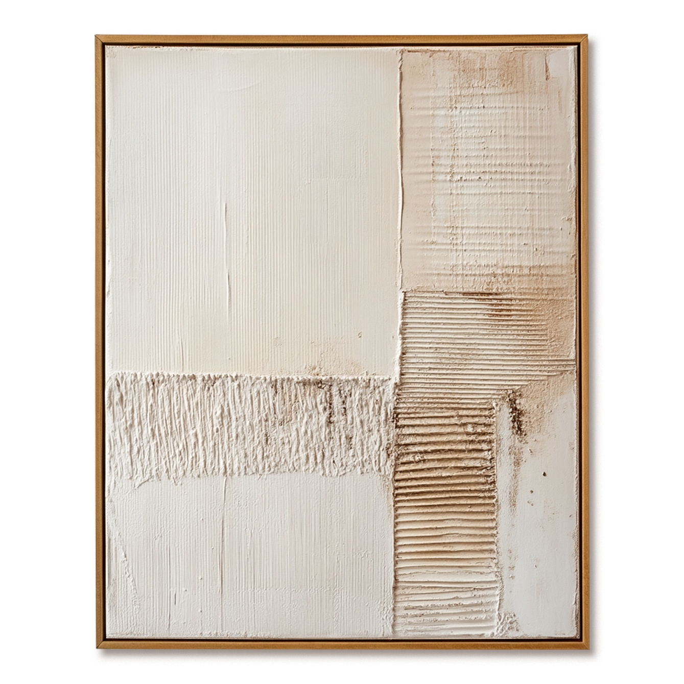 Quiet Alignment – Wabi-Sabi Textured Minimalist Wall Art