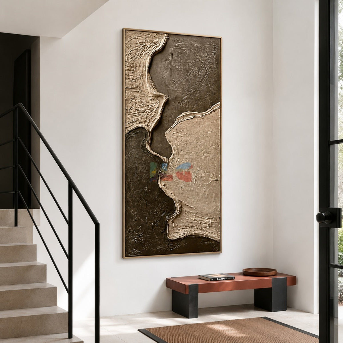 Sandstone Divide Flow – Abstract Organic Textured Wall Art