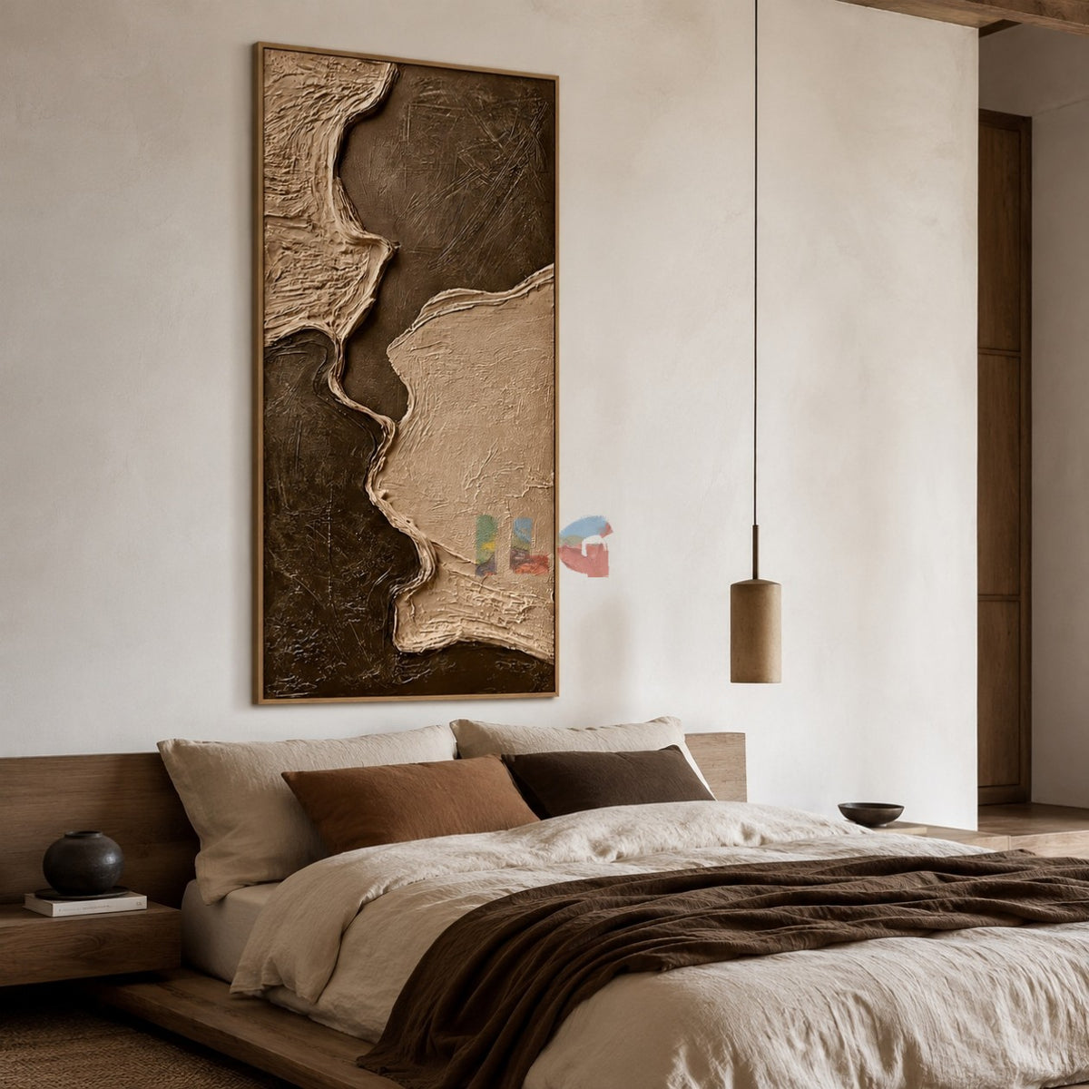 Sandstone Divide Flow – Abstract Organic Textured Wall Art