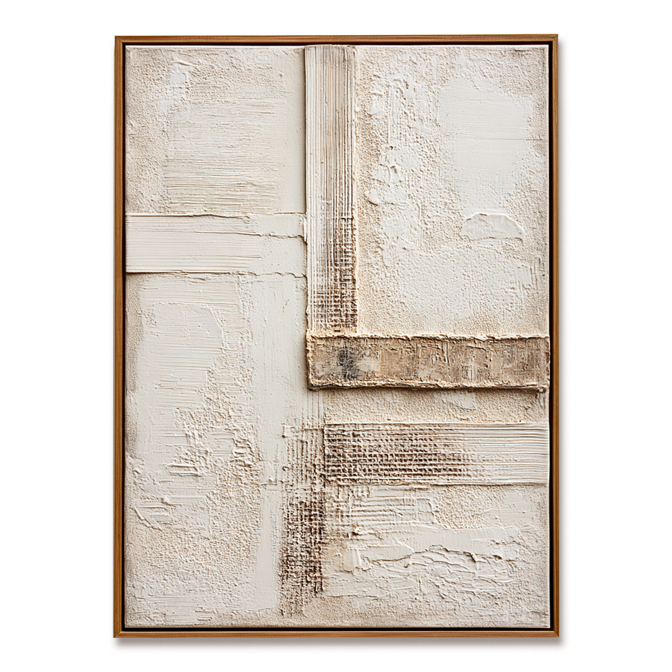 Silent Alignment – Wabi-Sabi Textured Abstract Wall Art