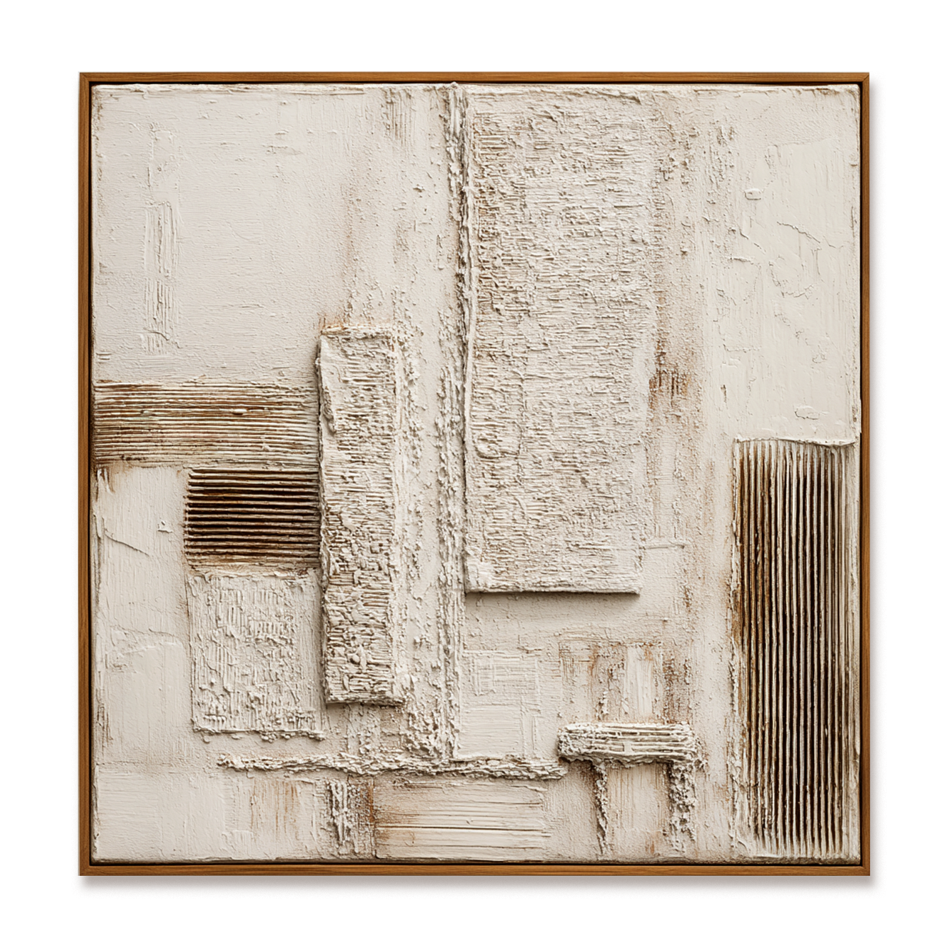 Silent Framework – Wabi-Sabi Textured Minimalist Wall Art