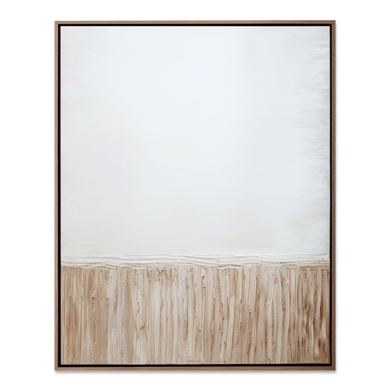 Soft Horizon – Wabi-Sabi Minimal Textured Wall Art