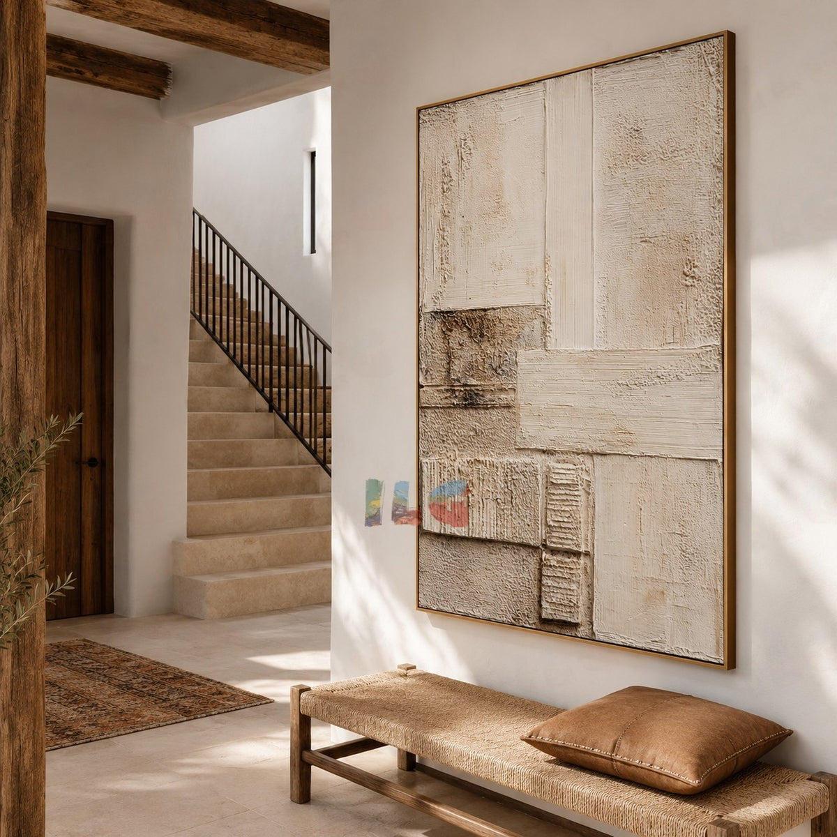 Stonework Balance – Abstract Textured Wall Art