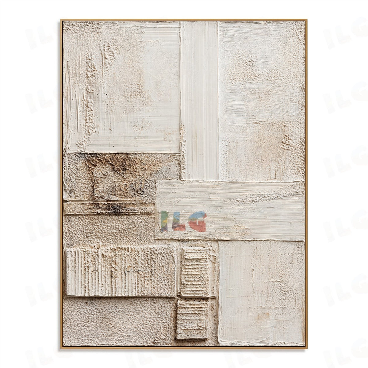 Stonework Balance – Abstract Textured Wall Art