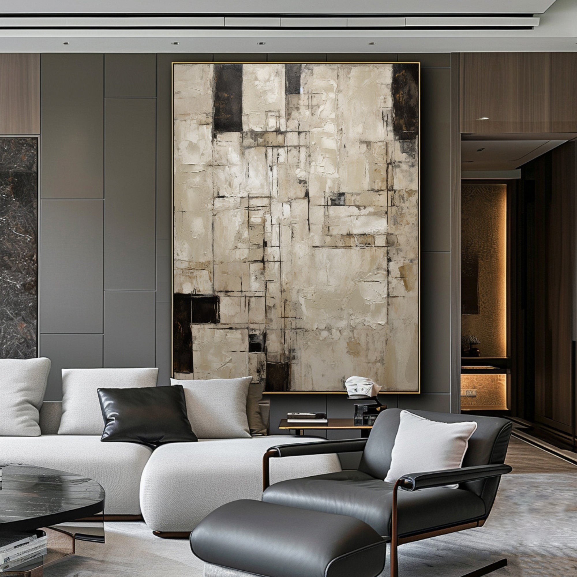 Surface of Time – Wabi-Sabi Textured Abstract Wall Art