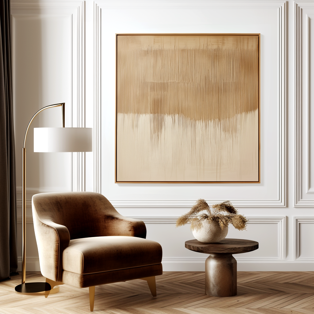 Quiet Alignment – Wabi-Sabi Textured Abstract Wall Art