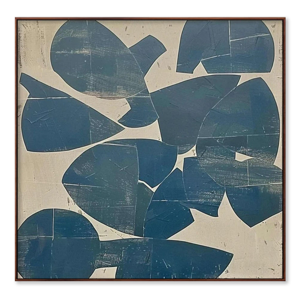 Geometric Harmony – Hand-Painted Abstract Canvas Art