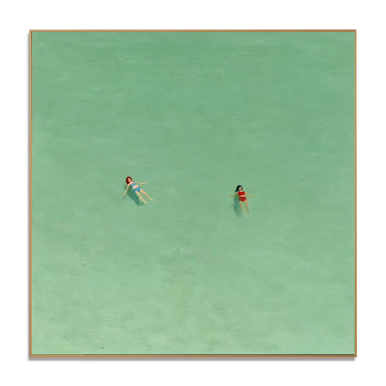 Stillwater Drift - Hand-Painted Minimalist Coastal Art Acoustic Panel