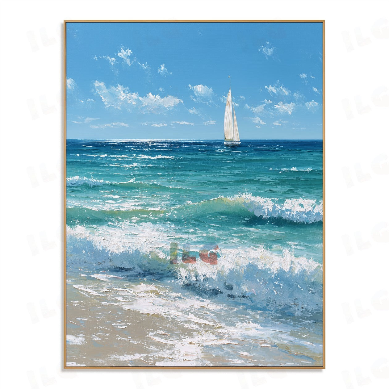 Bluewater Solitude – Coastal Seascape Wall Art
